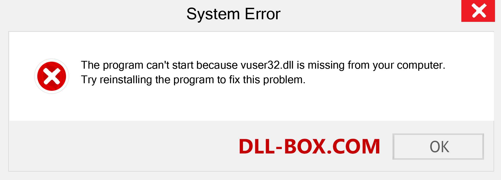  vuser32.dll file is missing?. Download for Windows 7, 8, 10 - Fix  vuser32 dll Missing Error on Windows, photos, images